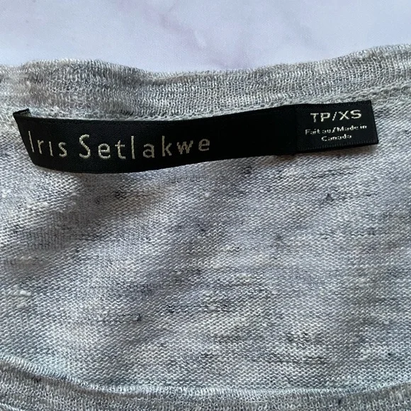 Heathered grey long sleeve top - Picture 2 of 3